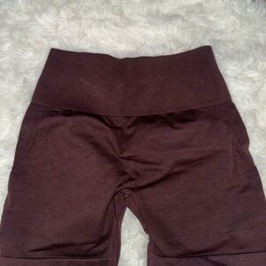 Amazon Women's Athletic Shorts in Deep Burgundy